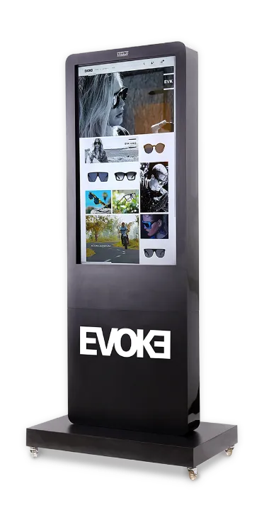 Totem digital interativo